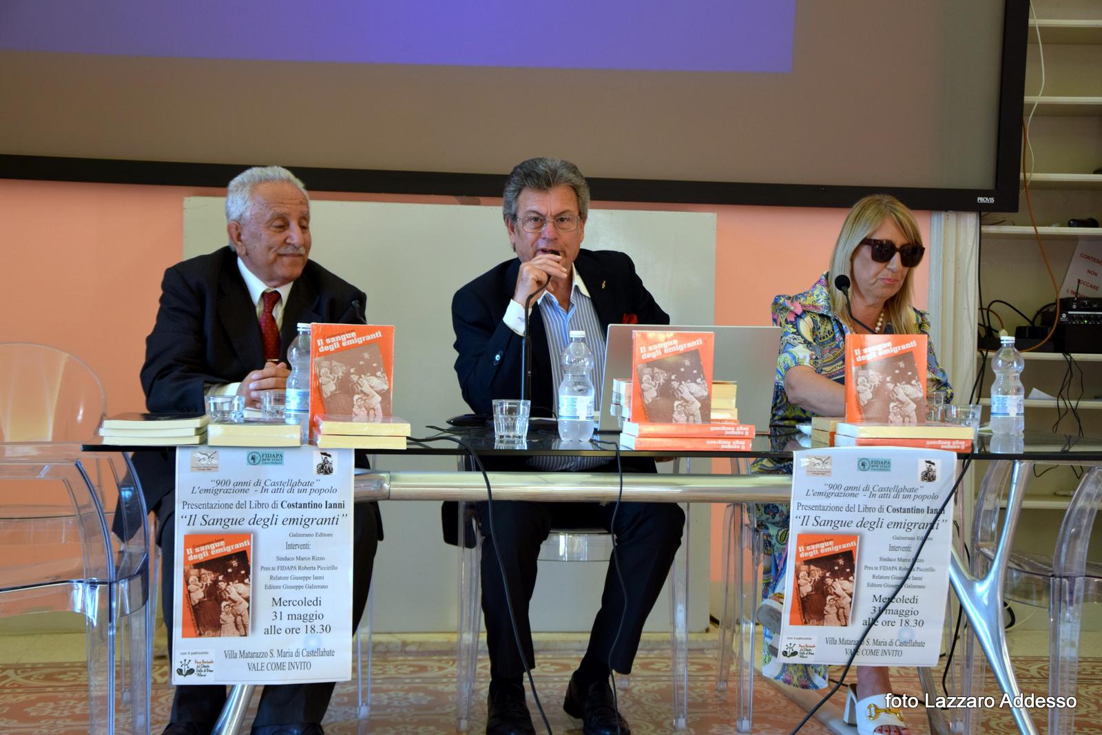 Presentato a Santa Maria di Castellabate il libro dello scrittore italo-brasiliano Costantino Ianni