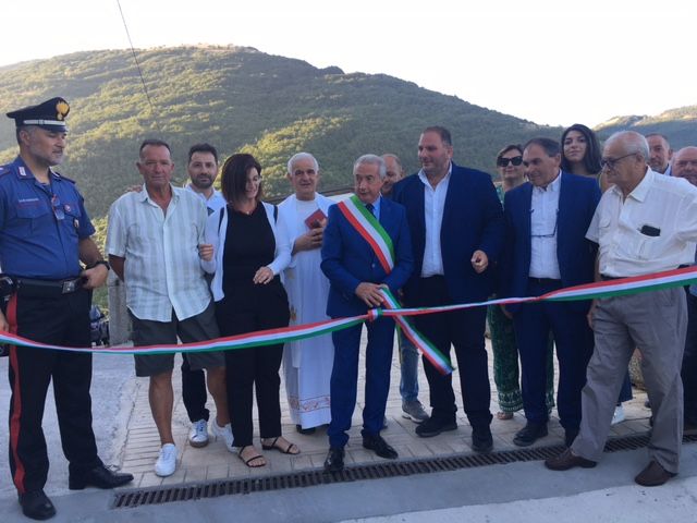 Inaugurato il parcheggio di via Santa Brigida a Sanza: opera attesa da anni