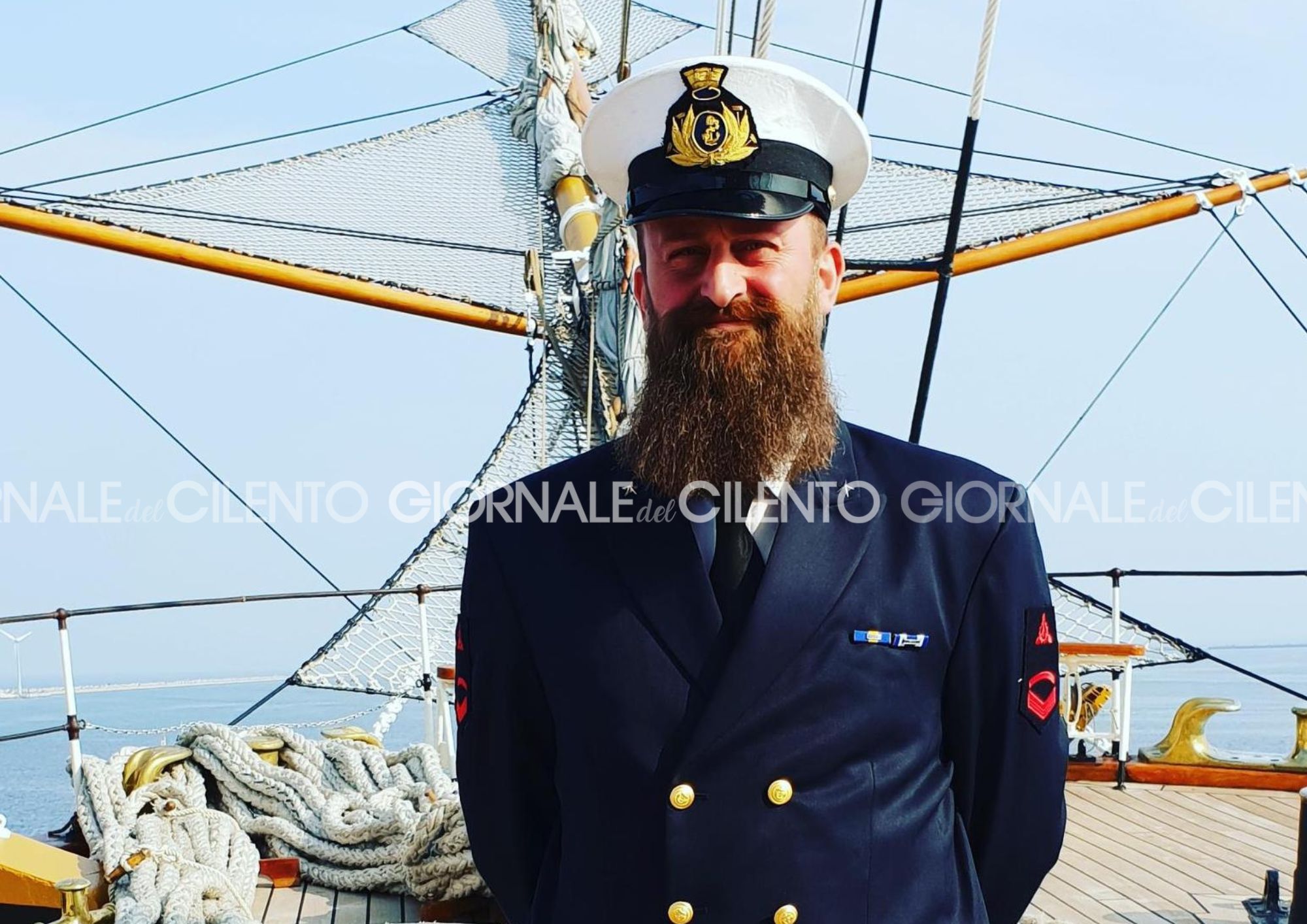 Carmine Luzzi, il cilentano della Marina Militare in giro del mondo a bordo dell’Amerigo Vespucci