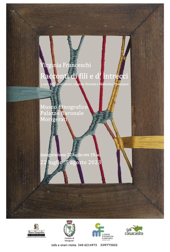 ‘Racconti di fili e d’intrecci’, a Morigerati la mostra dell’artista Virginia Franceschi