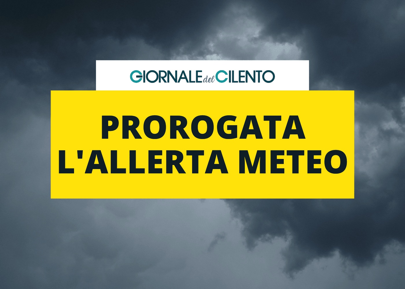 Continua l’allerta meteo in Campania: previsti temporali intensi e raffiche di vento