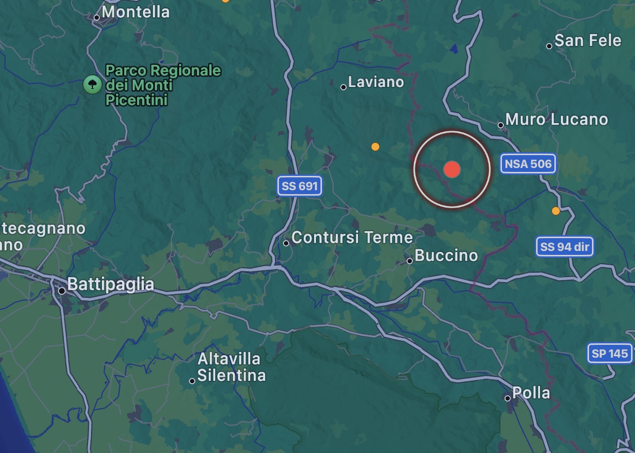 Ferragosto, scossa di terremoto avvertita chiaramente nel salernitano