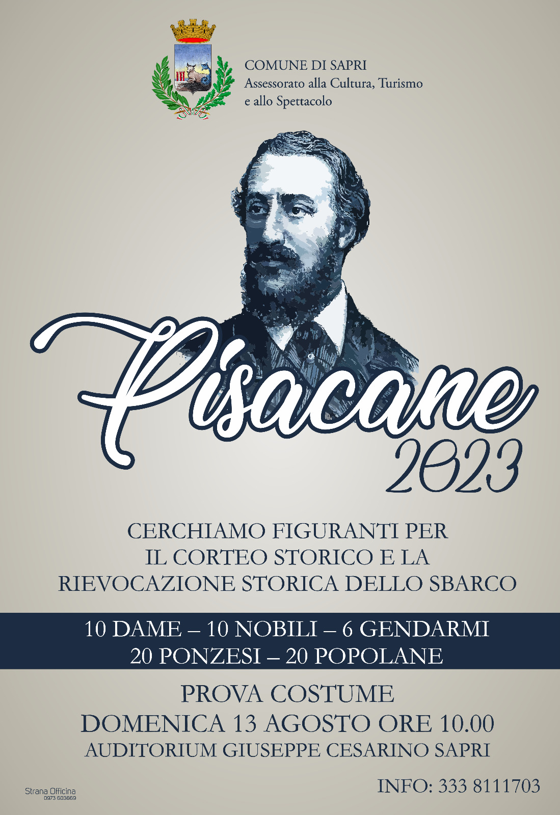 Sapri, si cercano 66 figuranti per il corteo storico e la rievocazione  dello sbarco di Pisacane