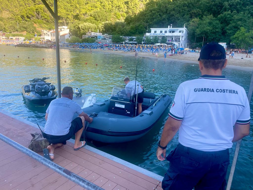 Ritrovato a largo di Palinuro  dalla Guardia Costiera il tender di lusso di uno yacht