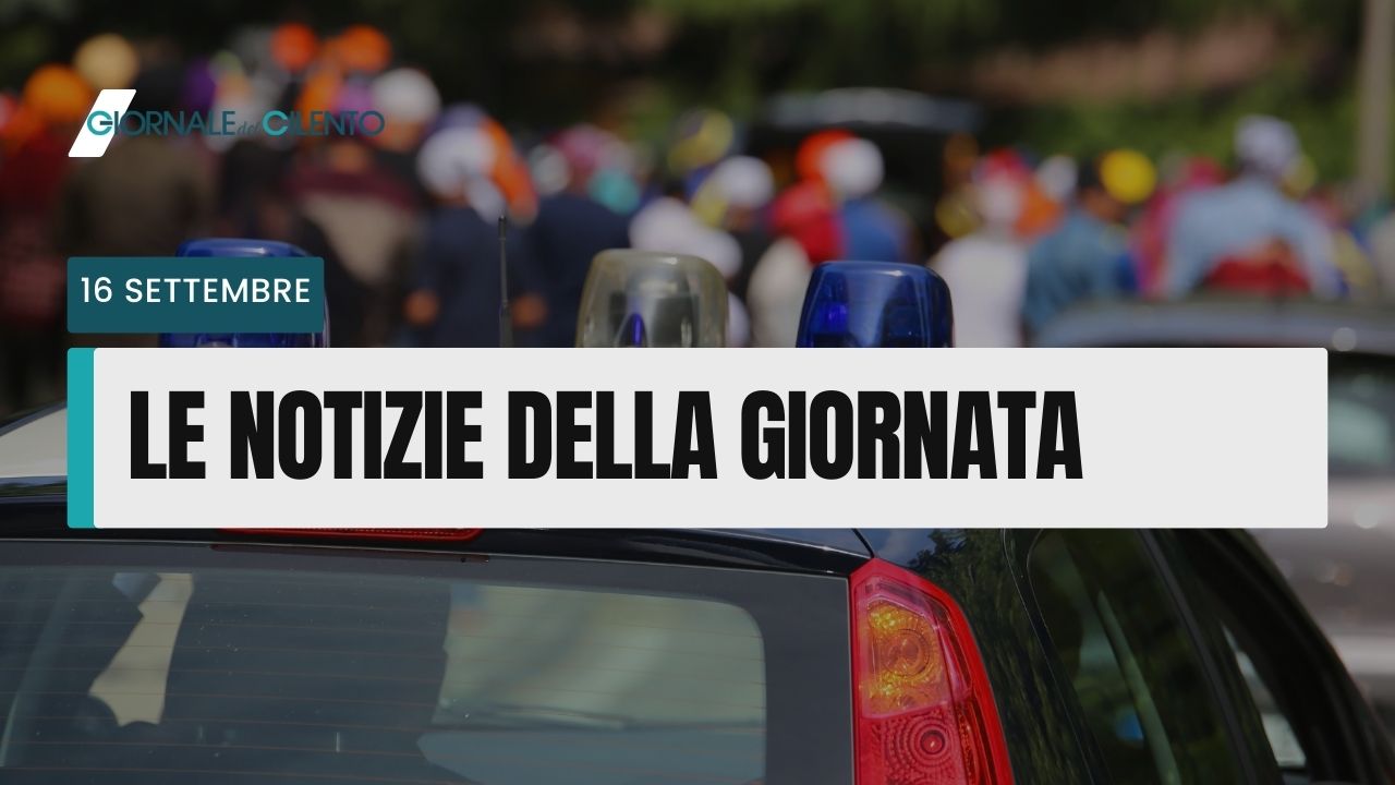 Le notizie di oggi sabato 16 settembre