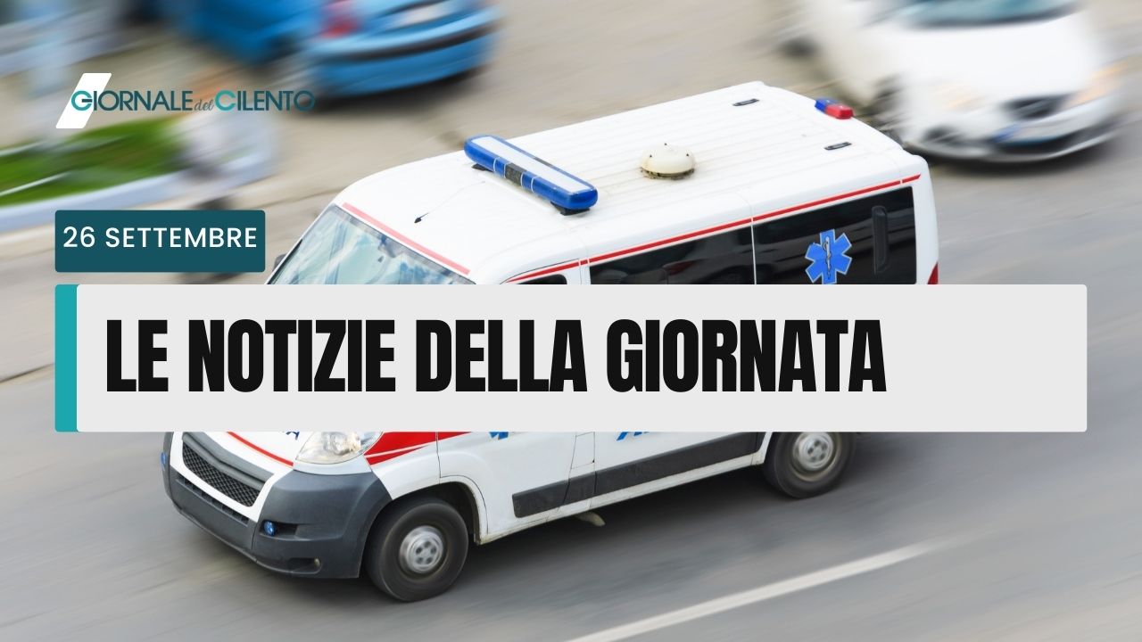 Le notizie di oggi martedì 26 settembre