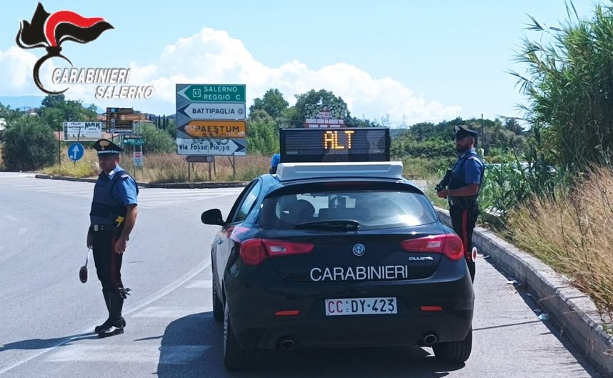 ‘Estate sicura’: tutti i numeri dei controlli sulle strade del Cilento e del Vallo di Diano