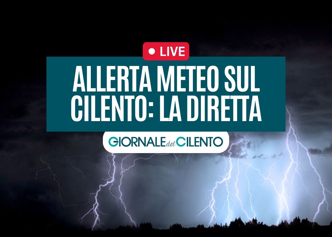 Allerta meteo sul Cilento e Vallo di Diano: piogge e temporali. La diretta