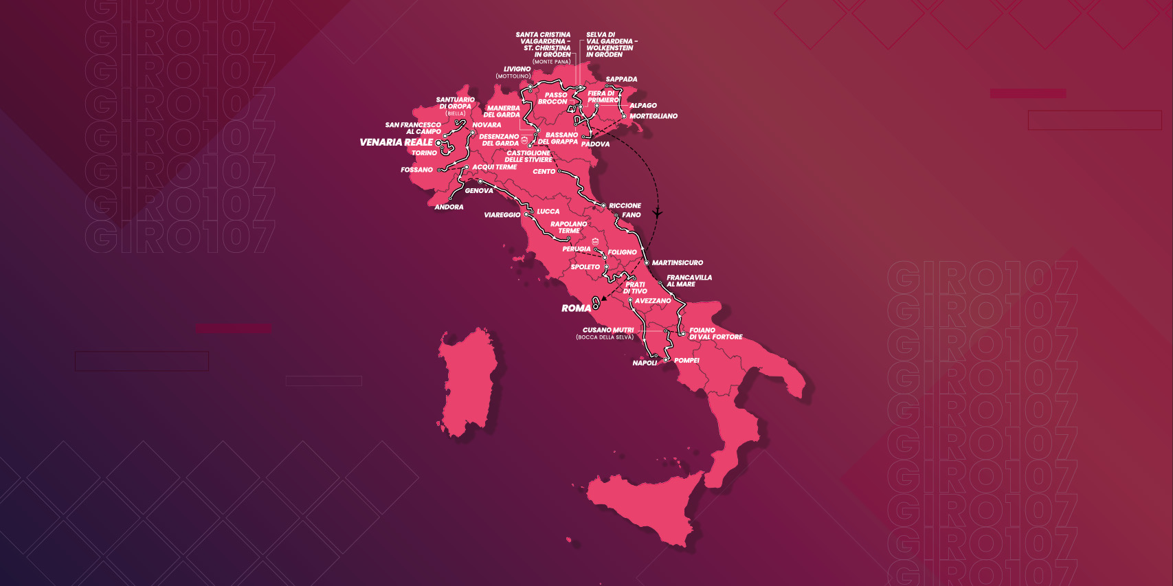 Il Giro d’Italia 2024 esclude il sud: solo una tappa a Napoli poi il nulla