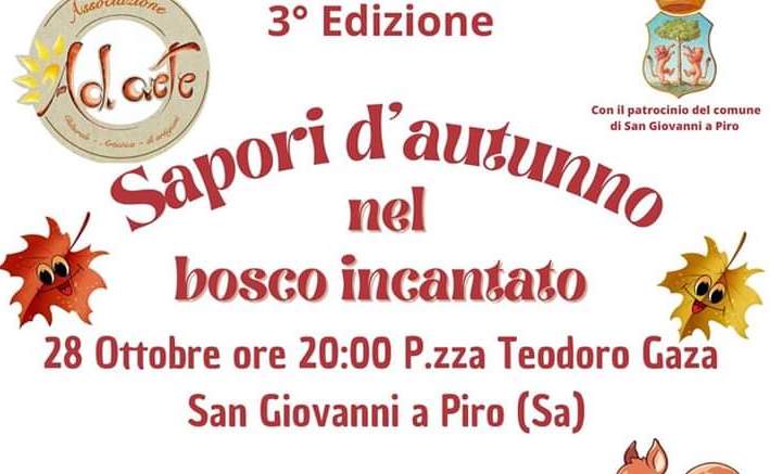 San Giovanni a Piro, 3° edizione di Sapori d’autunno nel bosco incantato