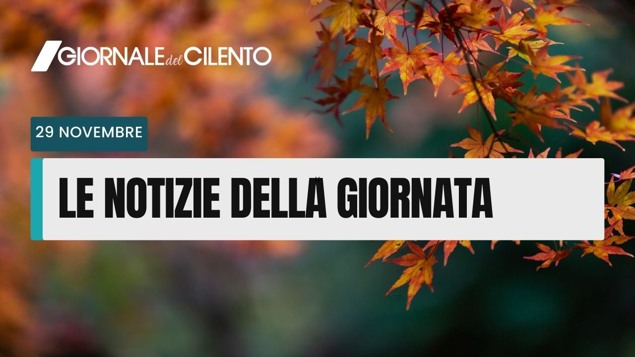 Le notizie di oggi mercoledì 29 novembre