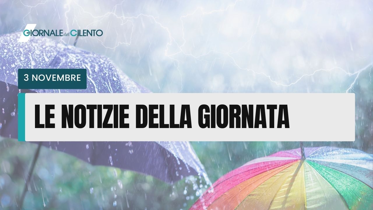 Le notizie di oggi venerdì 3 novembre