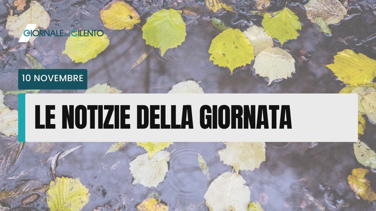 Le notizie di oggi venerdì 10 novembre