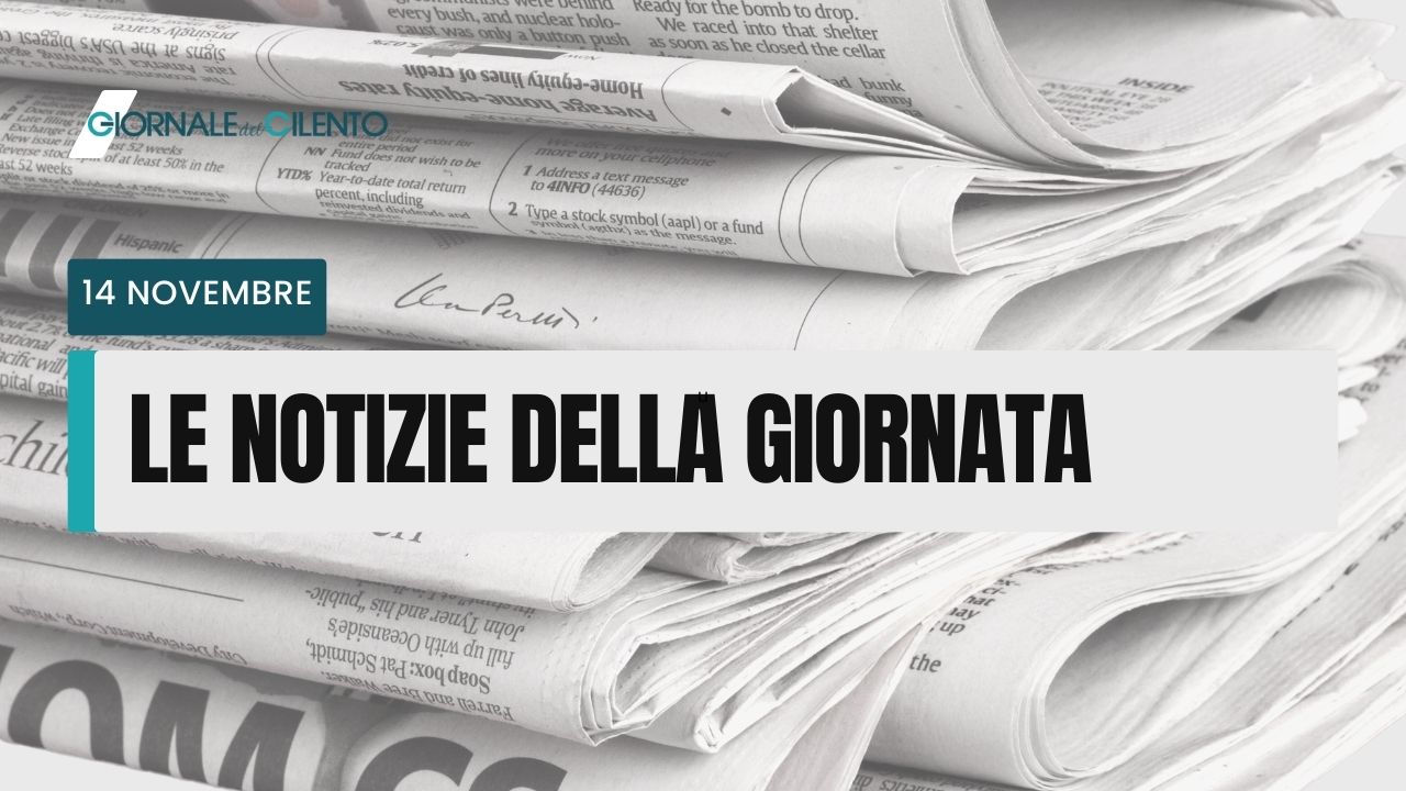 Le notizie di oggi martedì 14 novembre