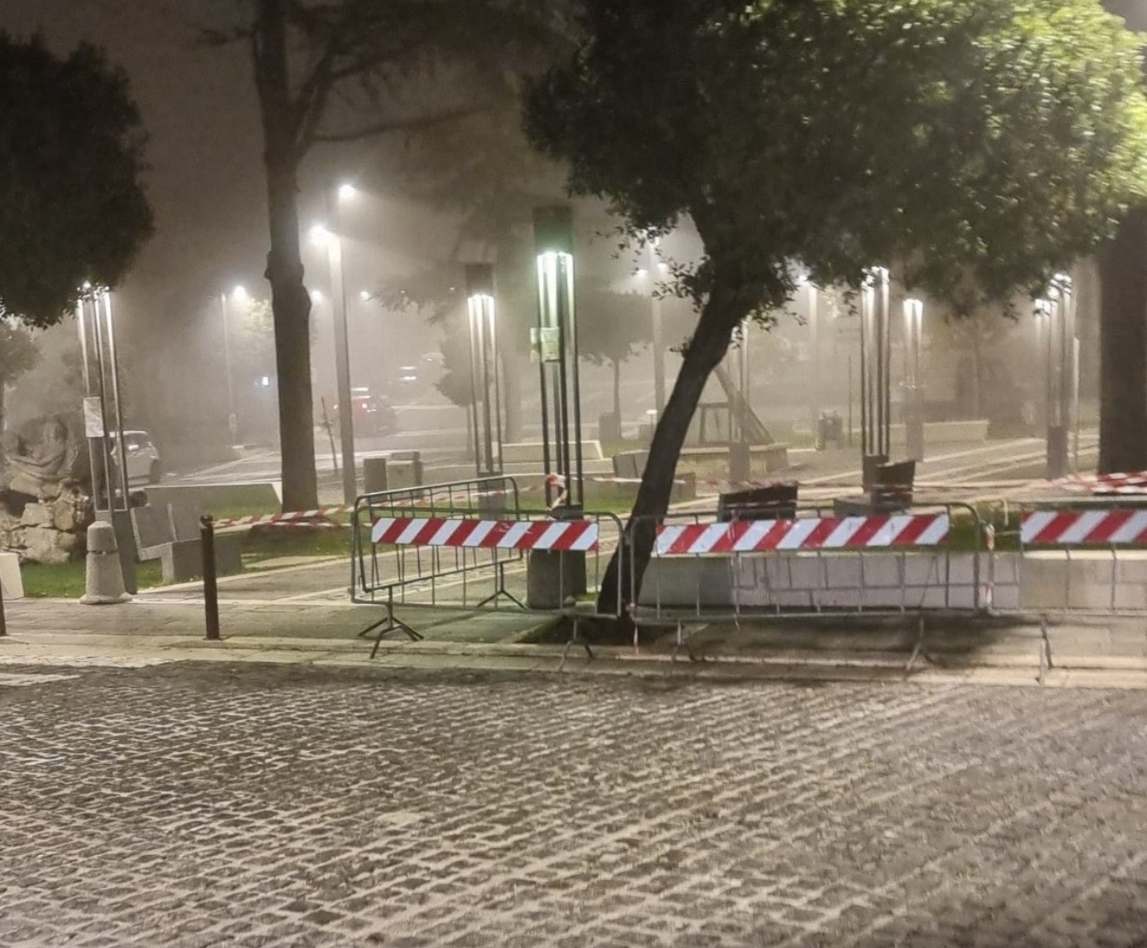 Caggiano, autocarro contro albero: autista beccato da telecamere