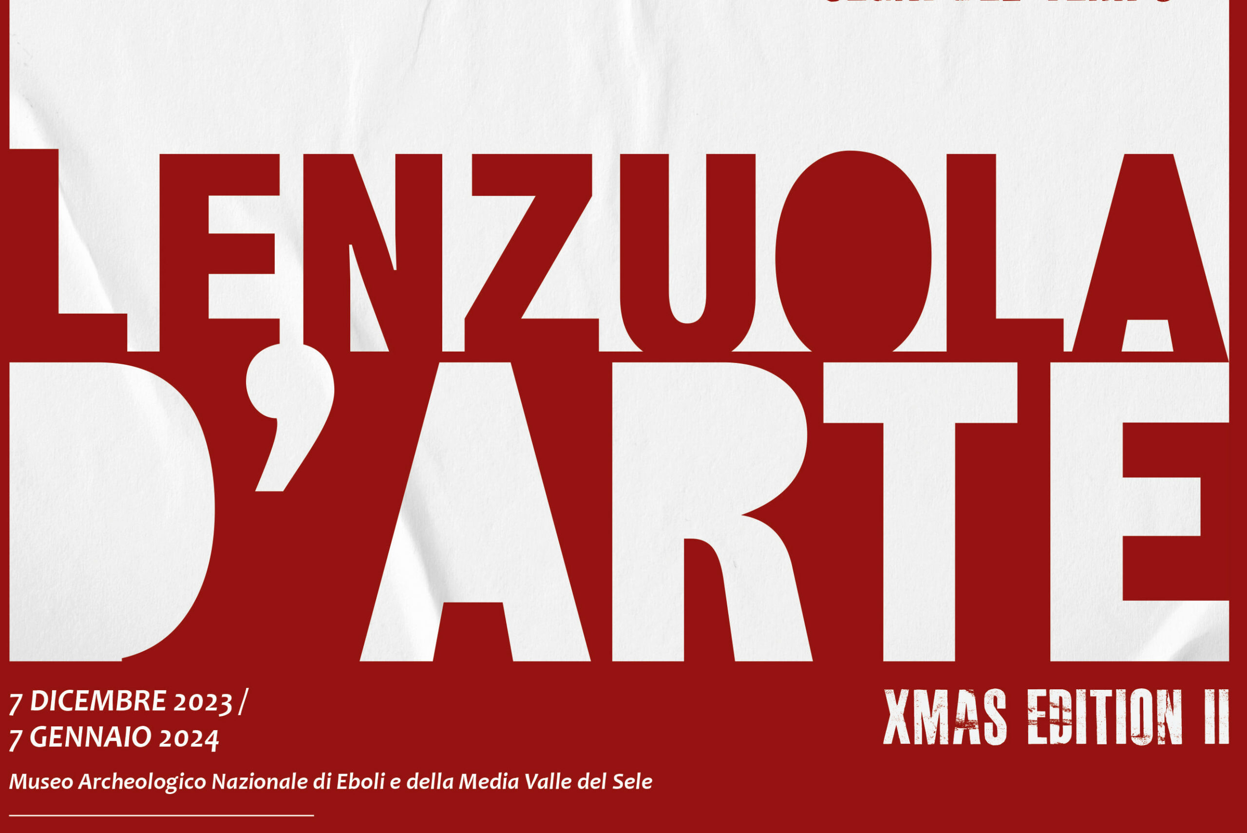 «Lenzuola d’arte» in veste natalizia approda al Museo archeologico di Eboli