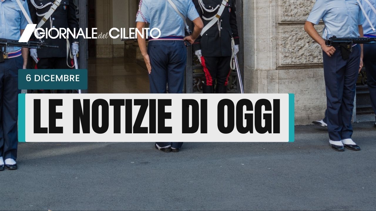 Le notizie di oggi mercoledì 6 dicembre