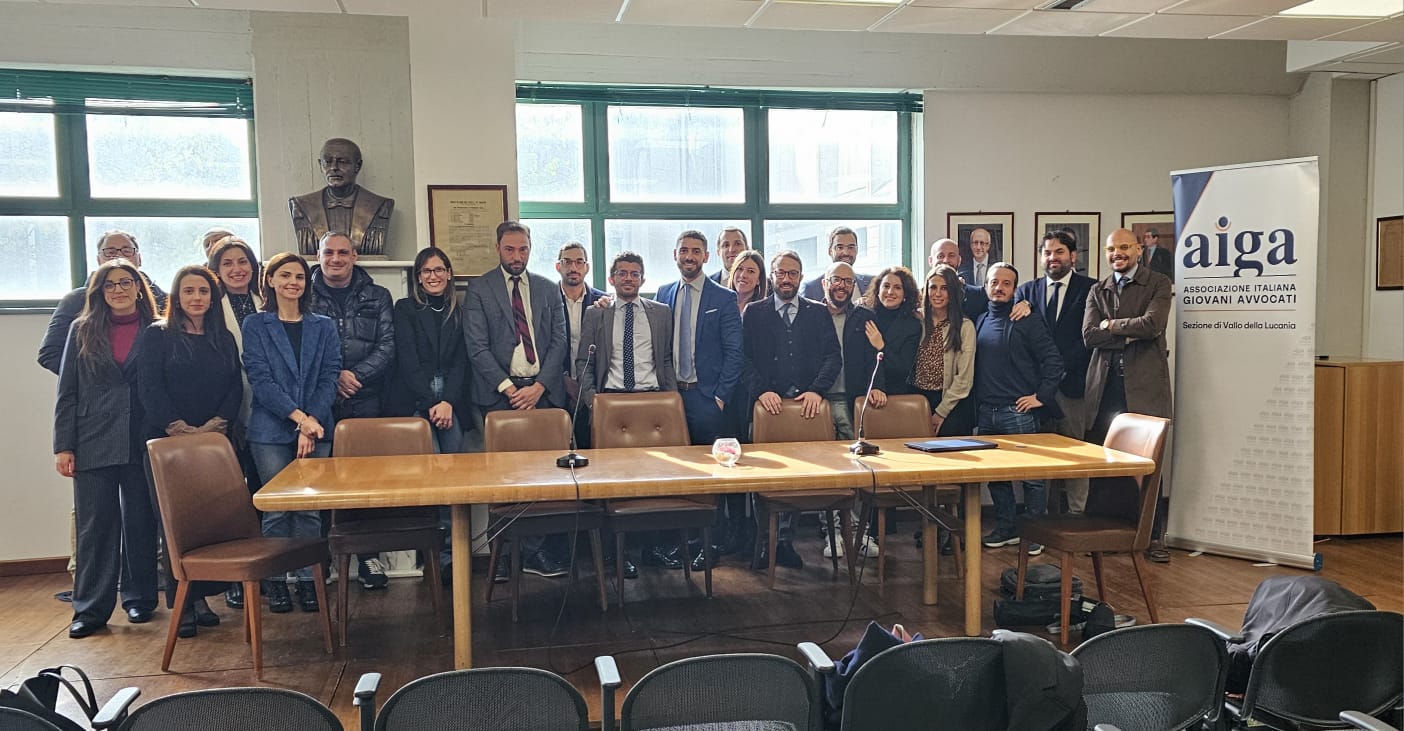 Giovani avvocati, si rinnova il direttivo Aiga di Vallo della Lucania: Sica presidente