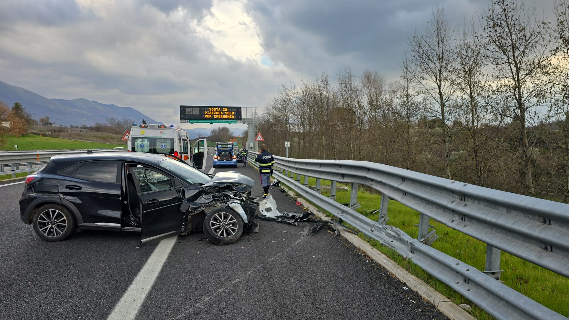 Incidente stradale sull’autostrada a Polla, un ferito grave