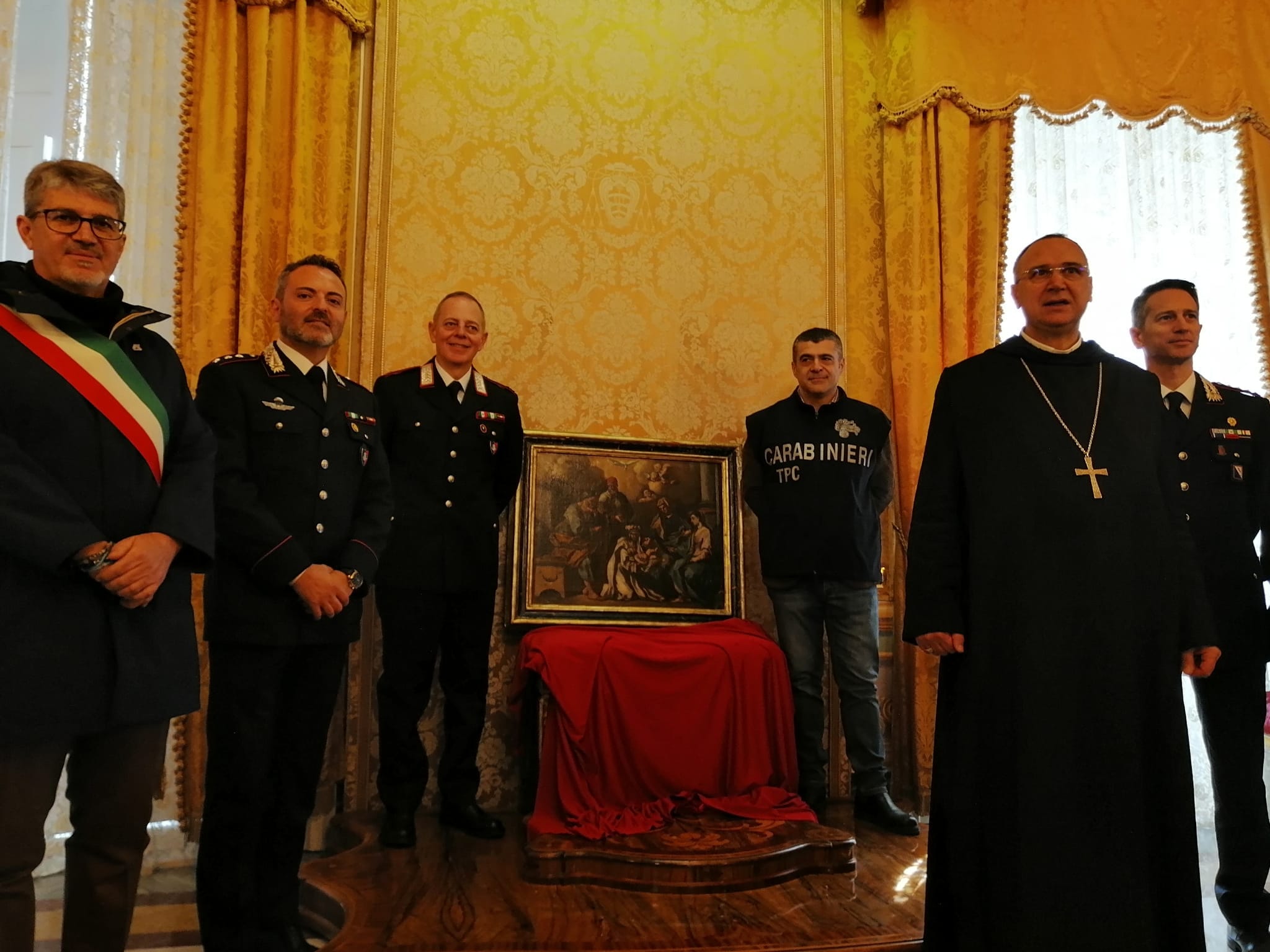 Cava de’ Tirreni, recuperata opera d’arte trafugata durante i restauri nell’Abbazia