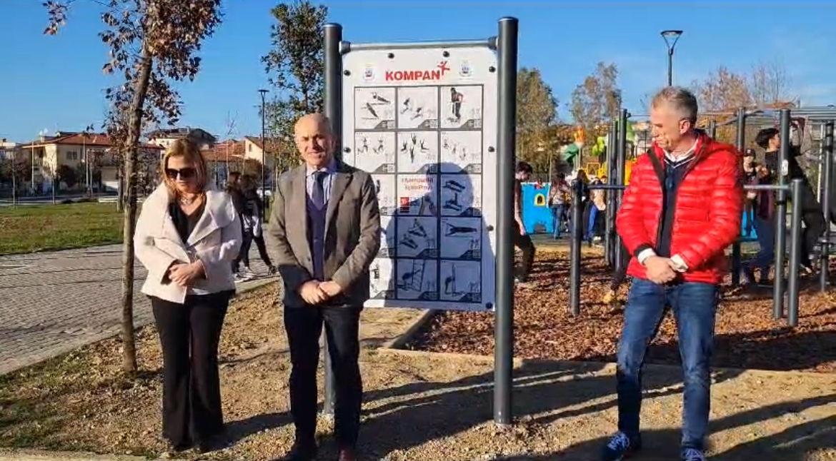 Inaugurata la nuova area fitness nel parco pubblico “Liborio Bonifacio” ad Agropoli