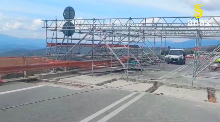 Strada Cilentana, completata l’installazione del ponteggio sospeso sul viadotto Acquarulo