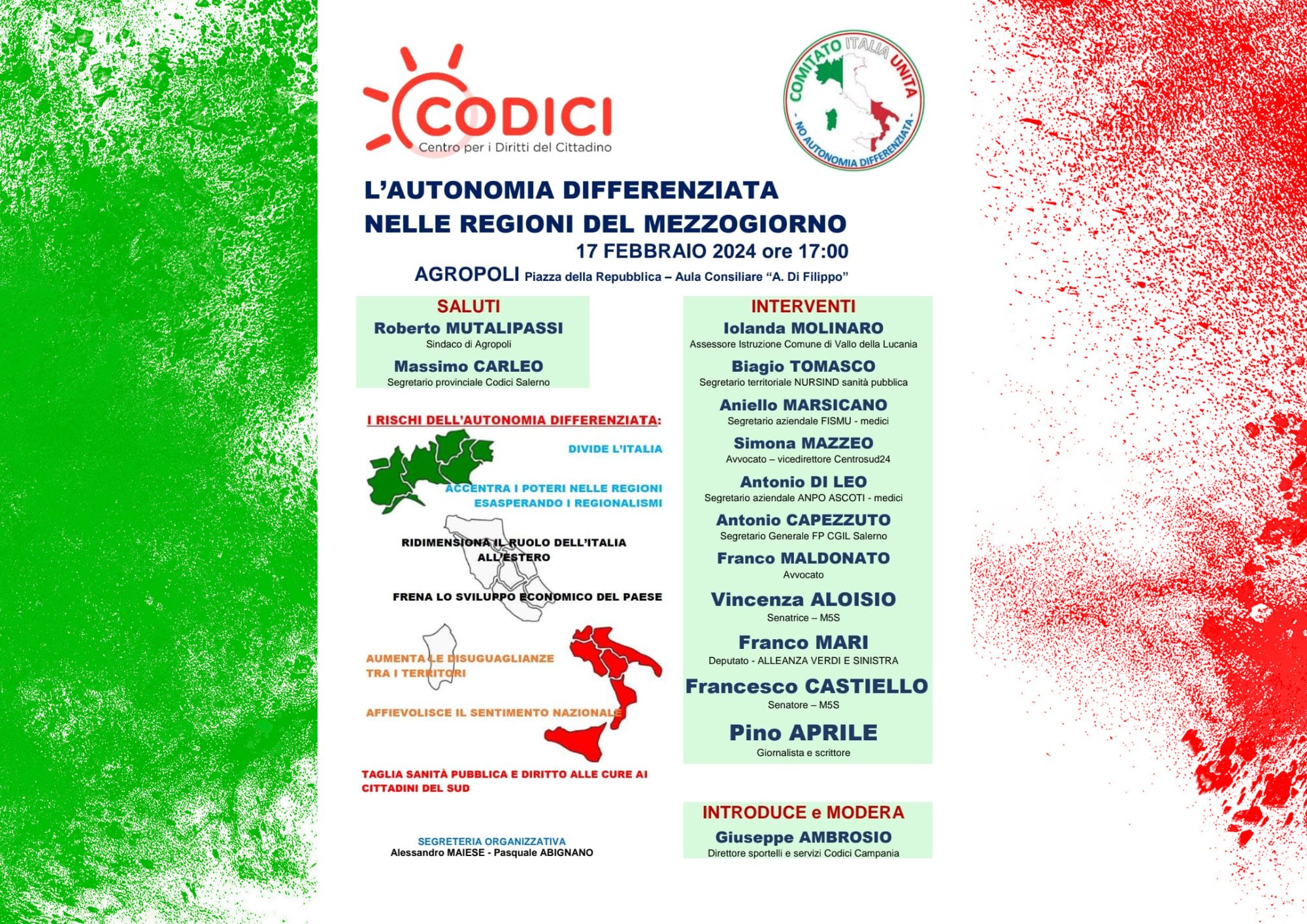 L’autonomia differenziata nelle regioni del Mezzogiorno, il dibattito ad Agropoli