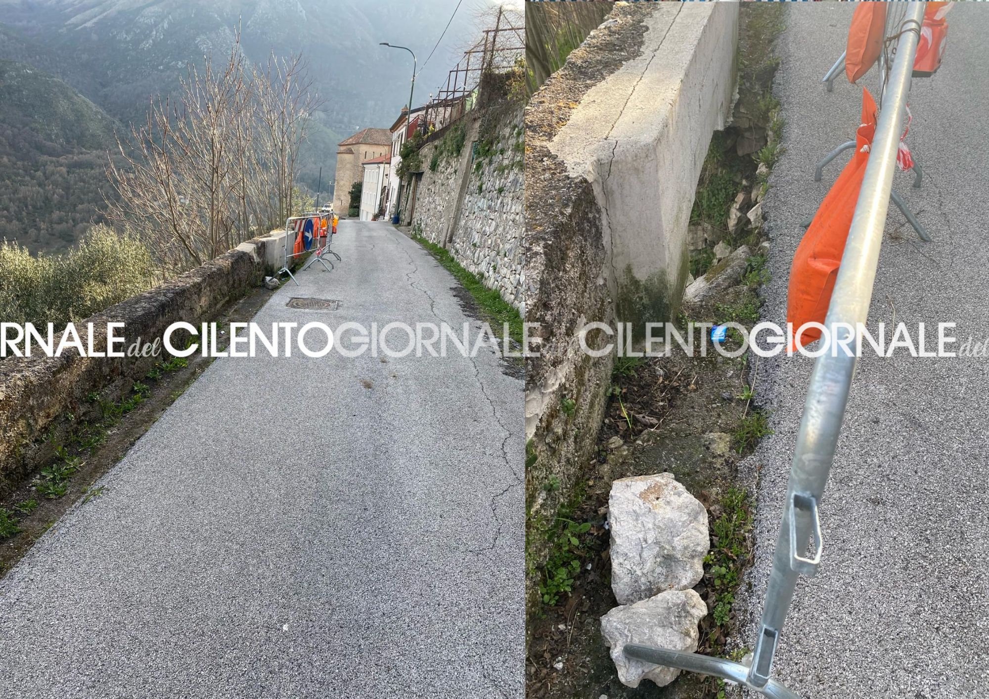 Teggiano, discarica a cielo aperto lungo la panoramica strada delle Mura