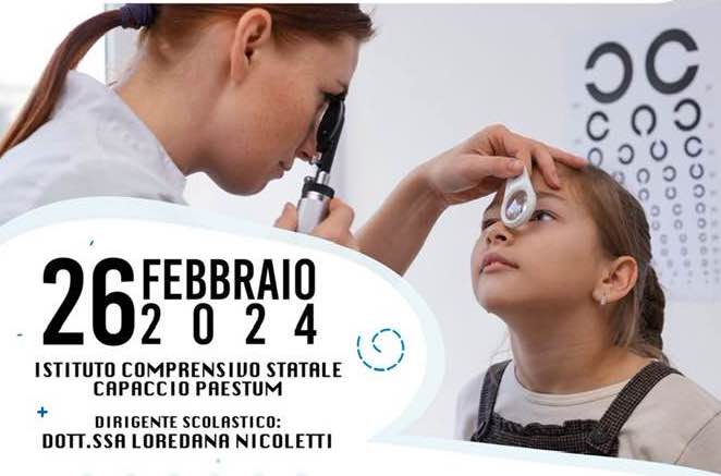 Screening pediatrico gratuito di prevenzione dell’ambliopia agli alunni di Capaccio Scalo