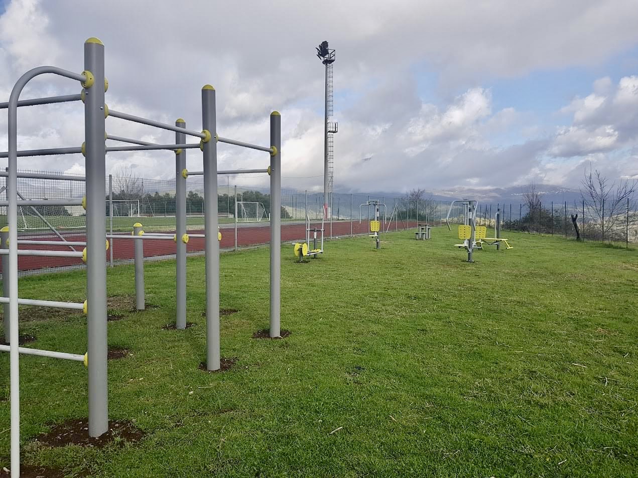 Celle di Bulgheria, un’area fitness vicino al campo sportivo Jacolina per allenarsi in mezzo alla natura