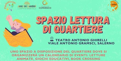 Nuovo spazio lettura a Salerno al teatro Ghirelli, inaugurazione con la lettura animata del libro per bambini «Fiabola»