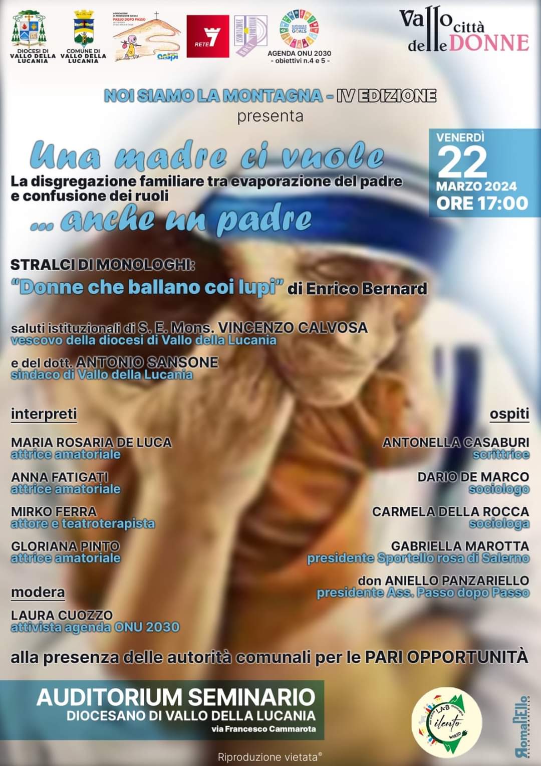 «Una Madre ci vuole …anche un padre», letture teatrali e talk a cura di Laura Cuozzo – Noi siamo la montagna