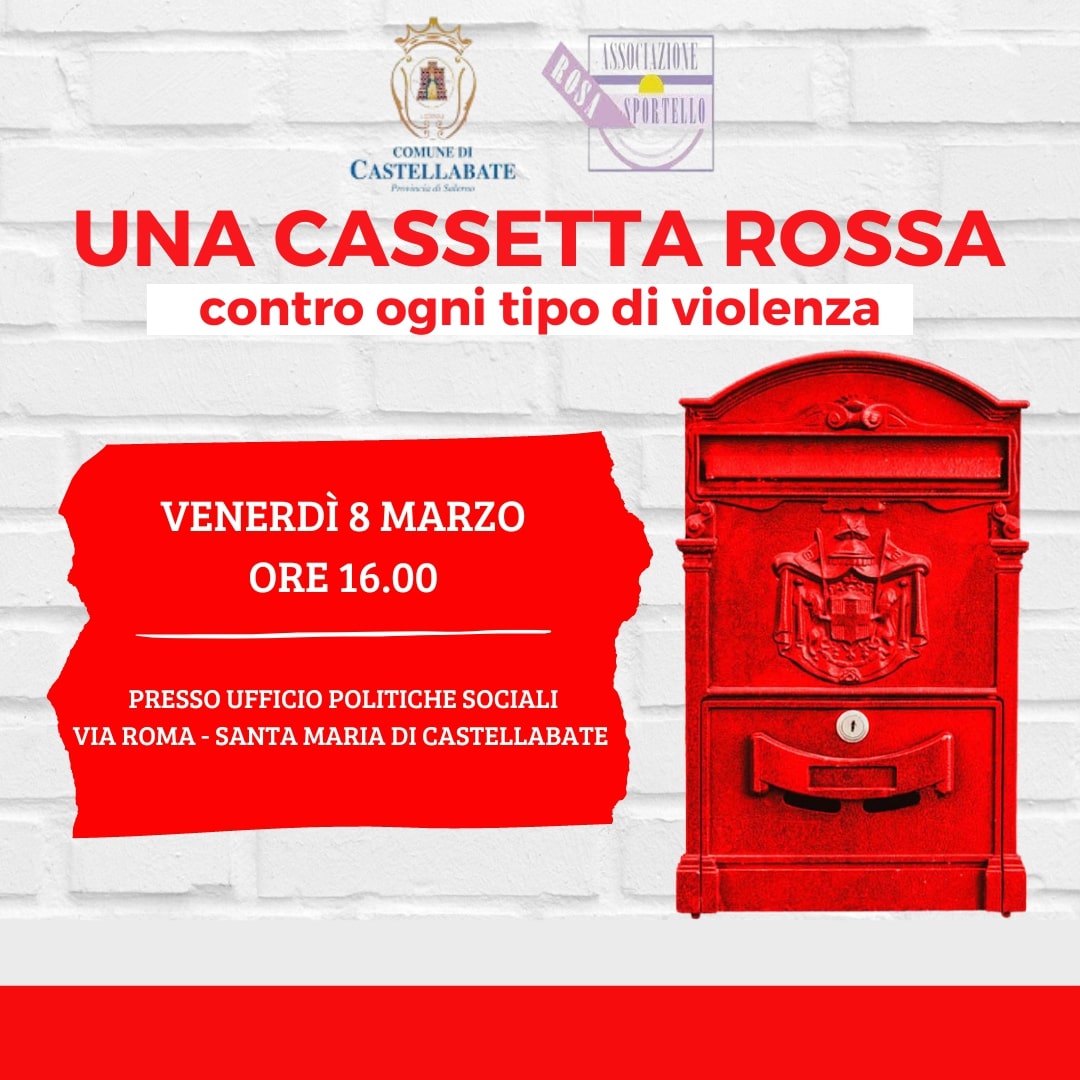 Castellabate, si inaugura una «Cassetta rossa» per segnalazioni contro ogni tipo di violenza