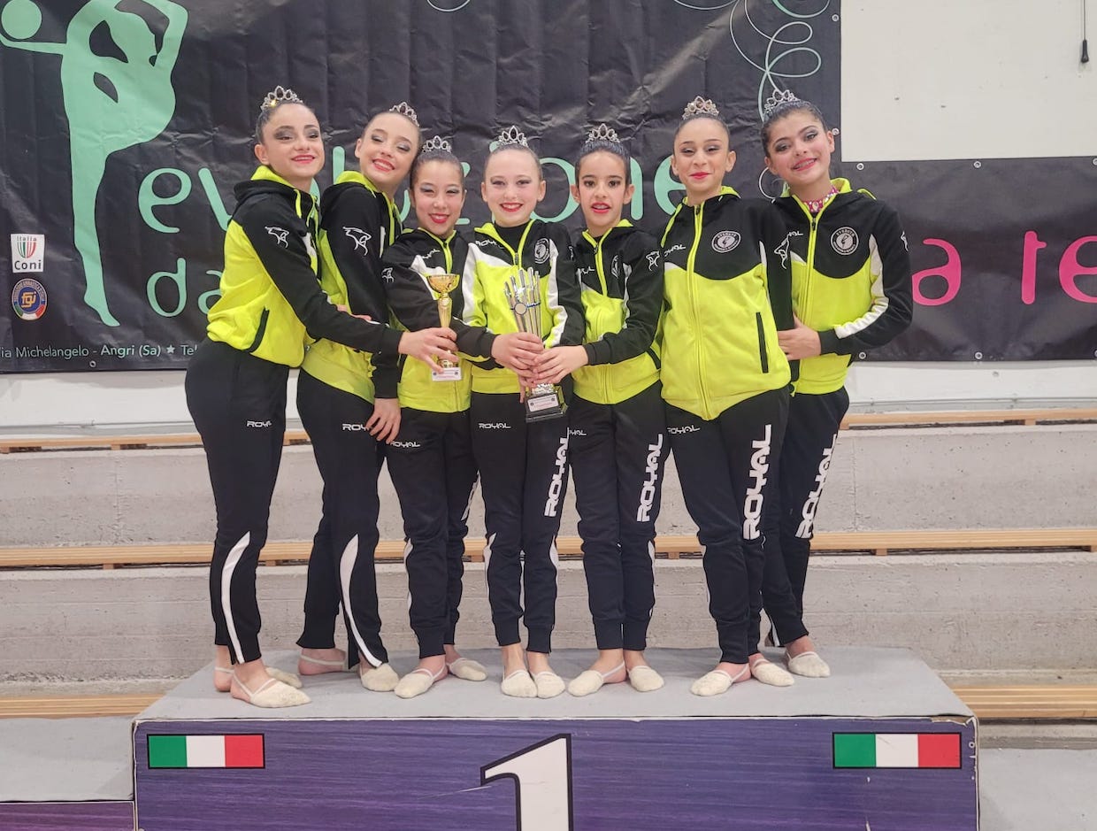 Ginnastica ritmica: medaglie per l’Evergym Agropoli nel campionato di serie D regionale