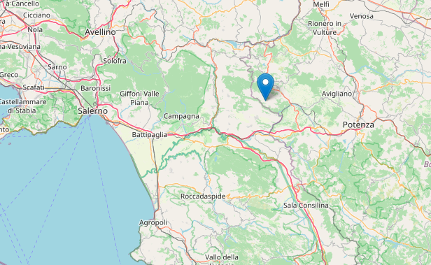 Terremoto di magnitudo 2.8 tra la Campania e la Basilicata