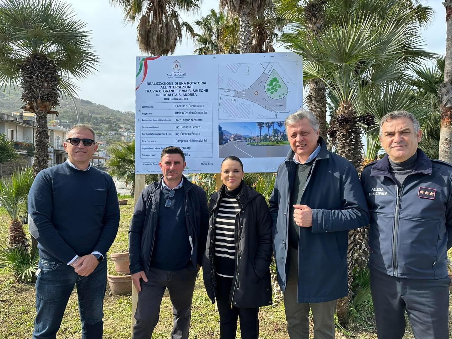 Castellabate, consegnati i lavori per la realizzazione della rotatoria a Sant’Andrea