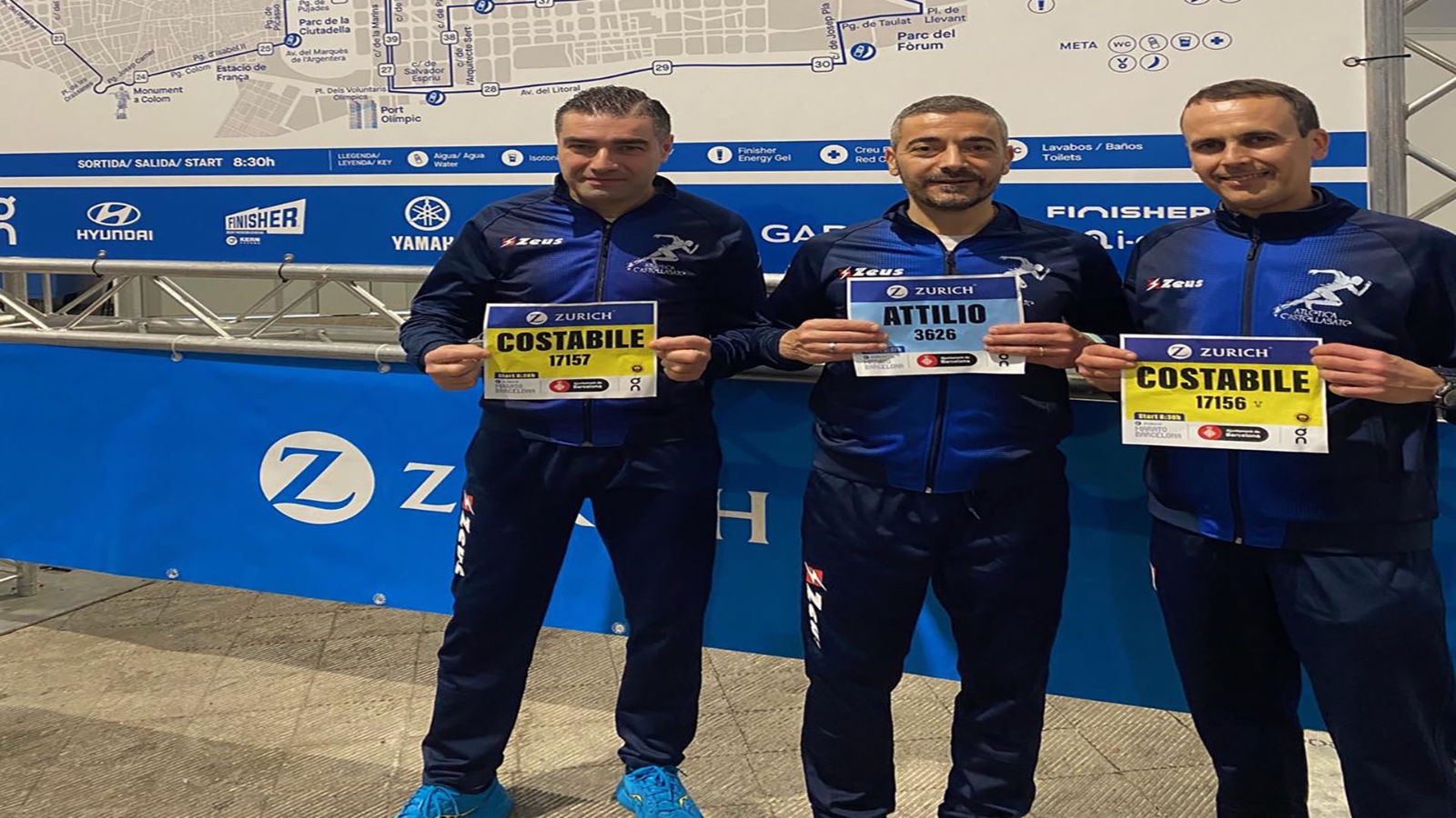 Performance record per tre atleti dell’Atletica Castellabate alla Maratona di Barcellona