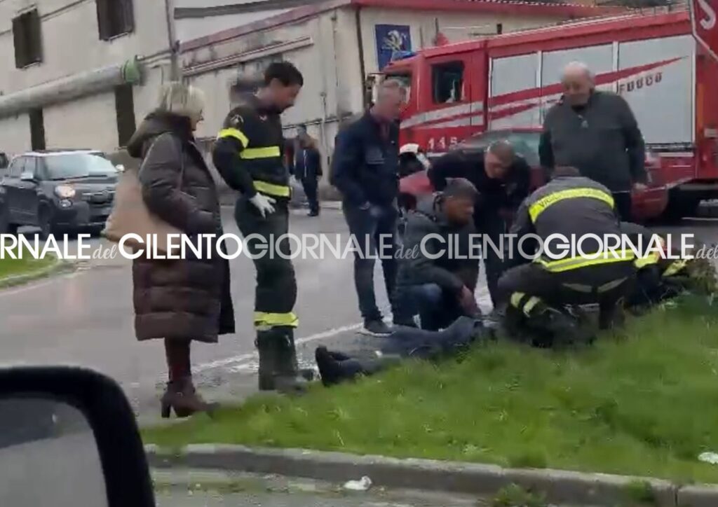 Incidente stradale a Vallo della Lucania, coinvolto motociclista