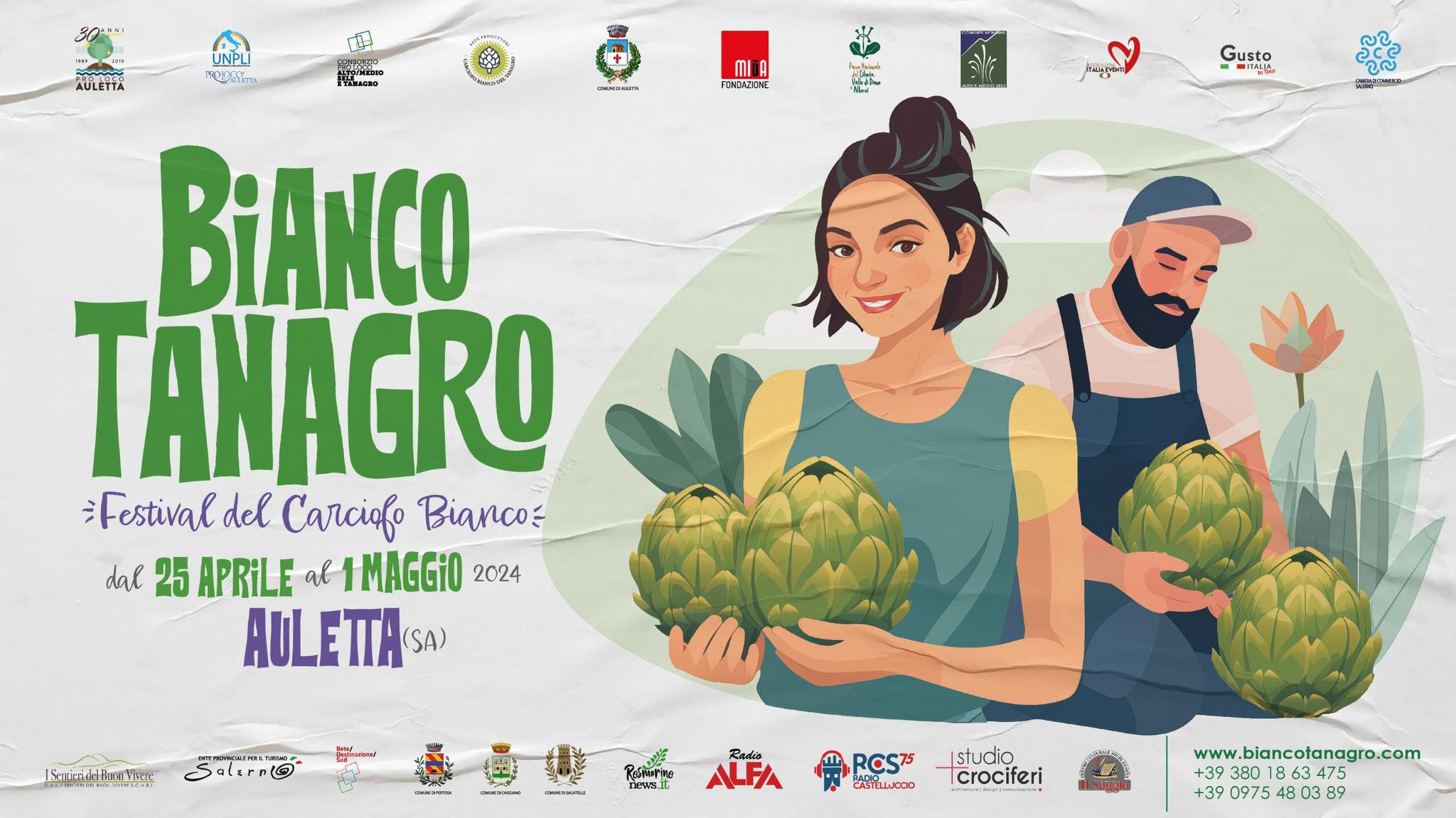 «Bianco Tanagro», torna il Festival del carciofo bianco della Valle del Tanagro