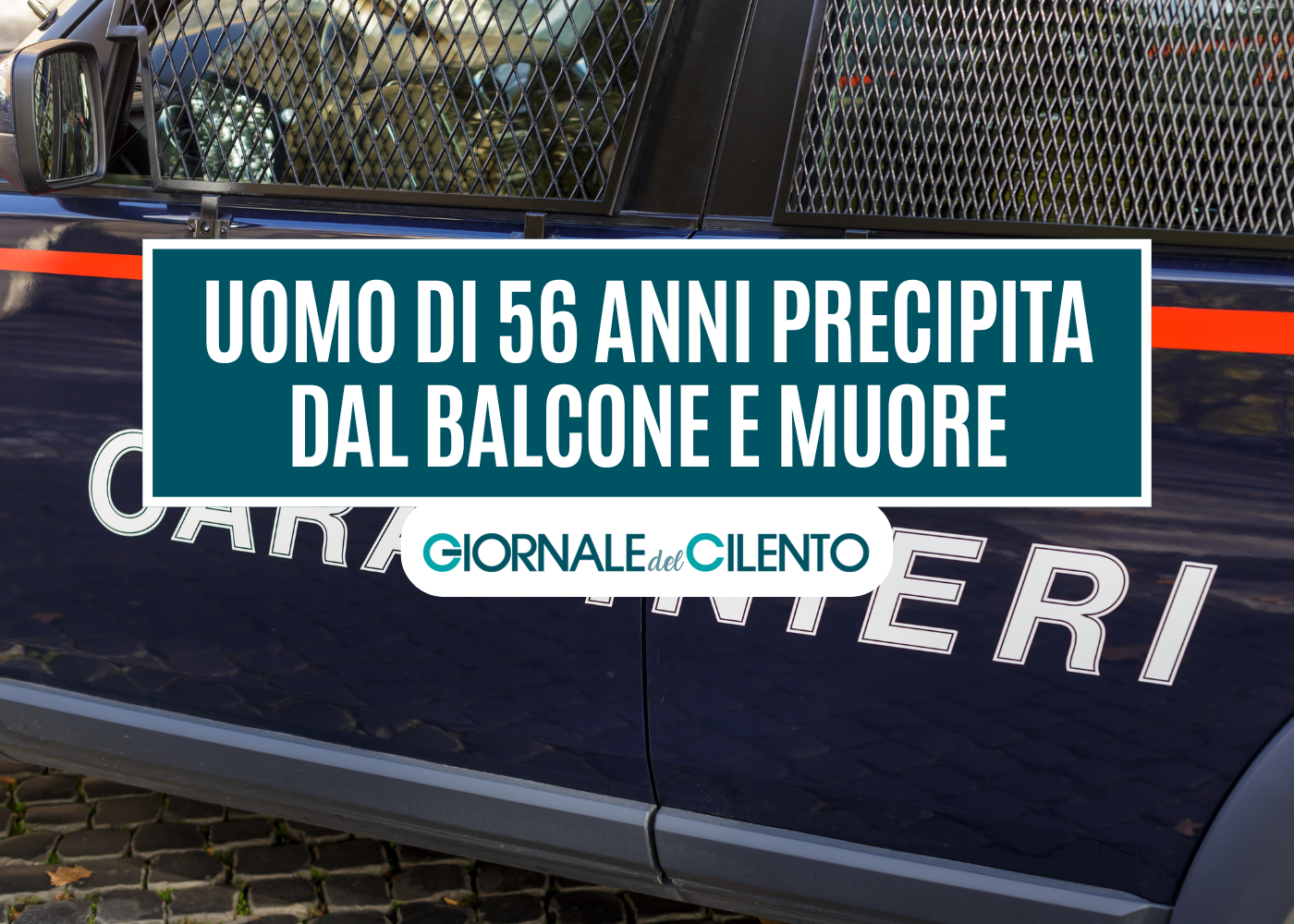 Felitto, 56enne precipita dal balcone e perde la vita: aperta indagine