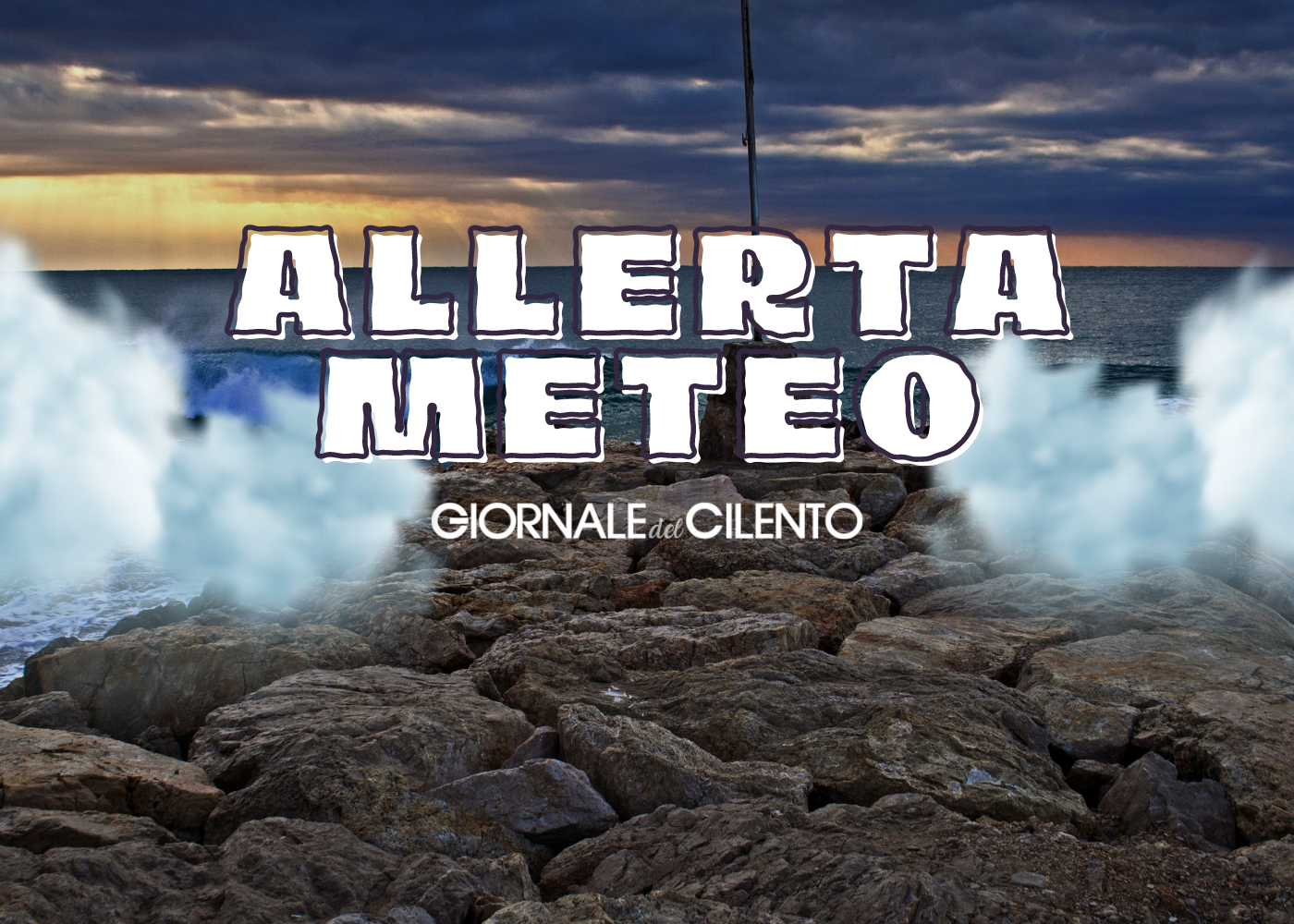 Allerta meteo nel Cilento per temporali improvvisi, fulmini e raffiche di vento