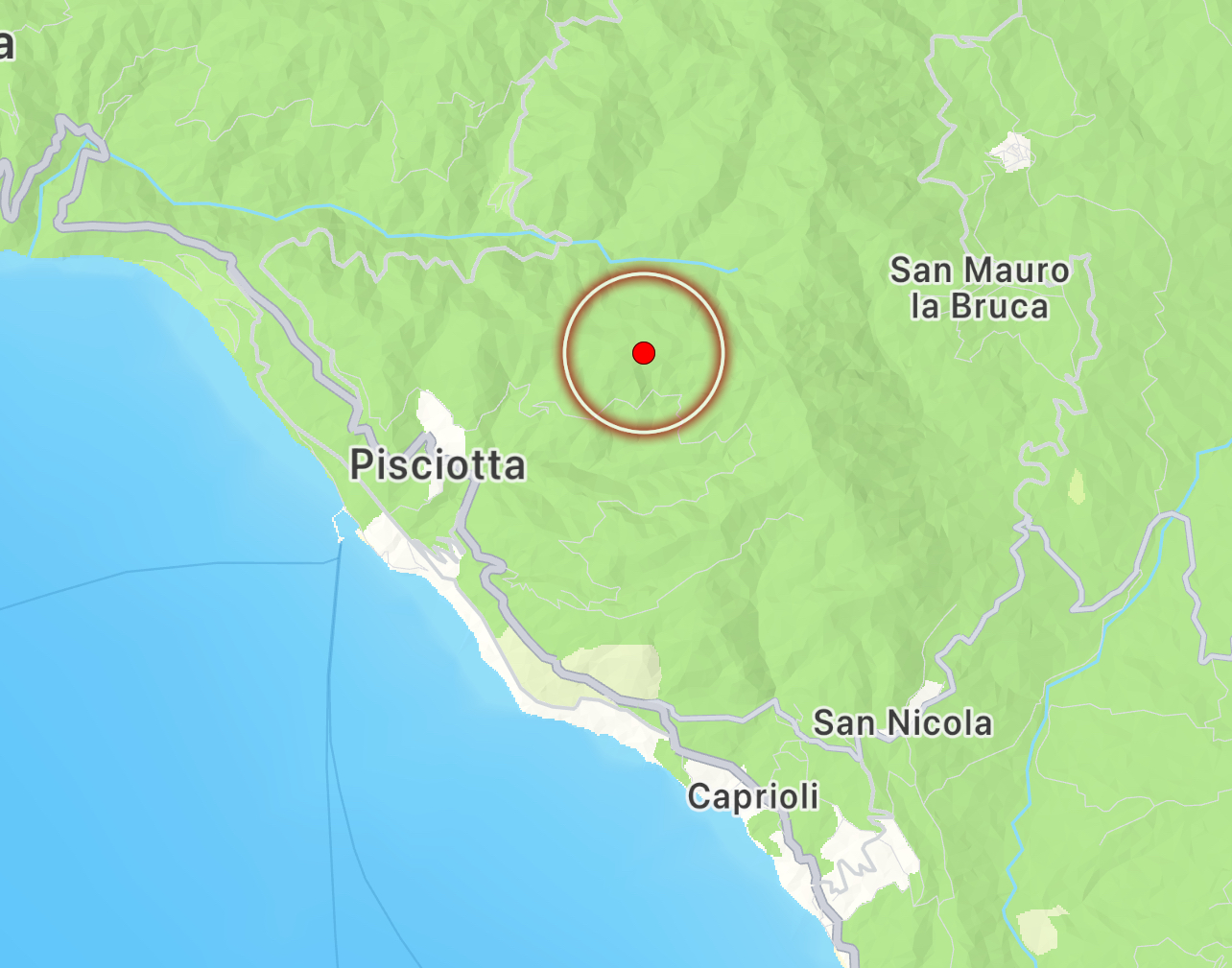 Scossa di terremoto magnitudo 2.9: epicentro a Pisciotta