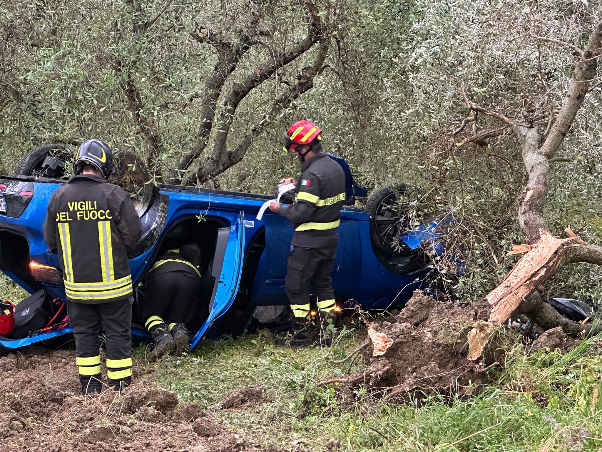 Laureana Cilento, sbanda con l’auto e finisce fuori strada: 24enne di Castellabate in ospedale