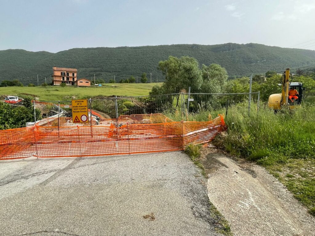 Trentinara, ripresi i lavori sul ponte del vallone Corsole