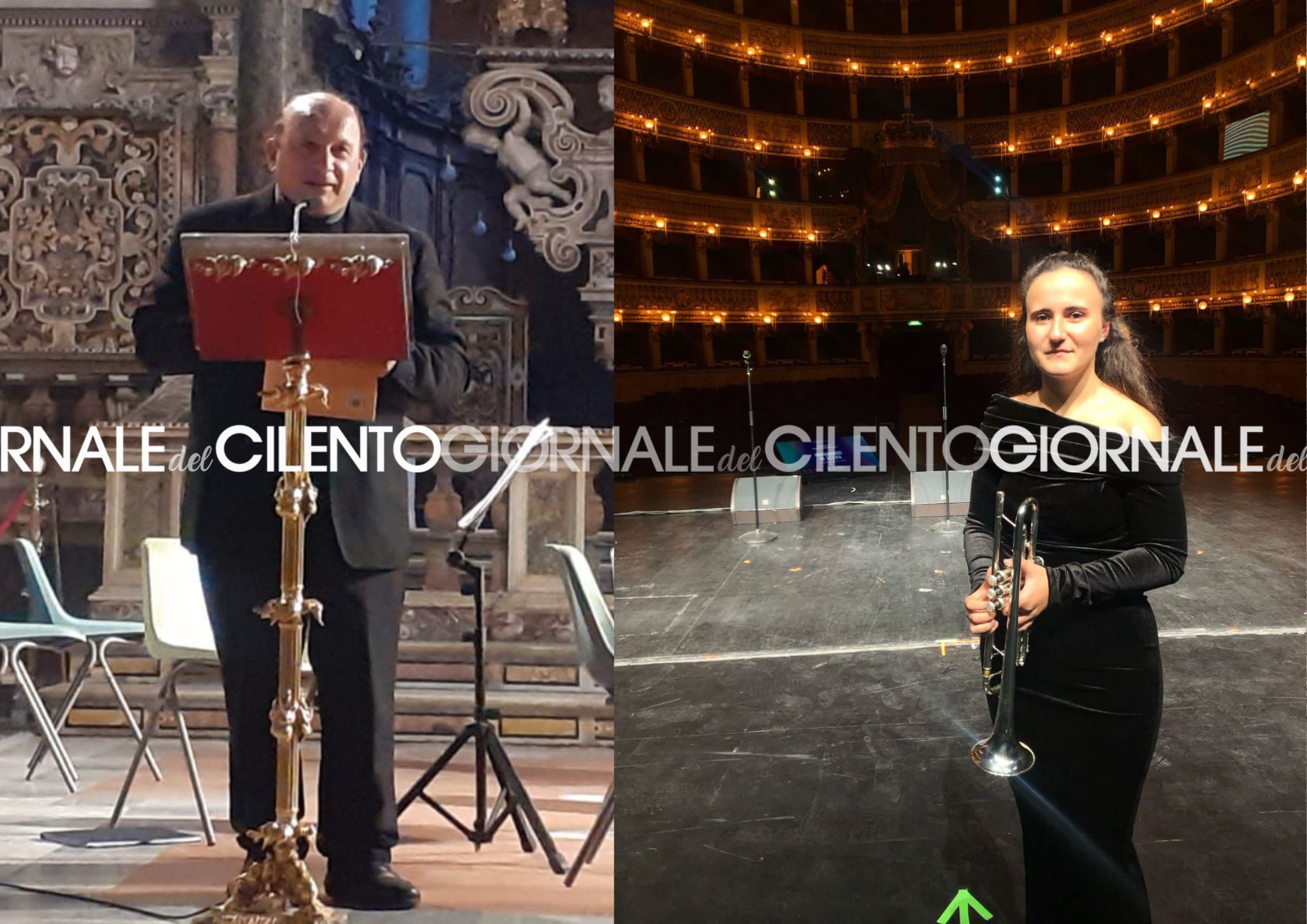 Giancarlo Amorelli e Pia Luongo, due talenti di Centola in tournée con ‘Il Volo’