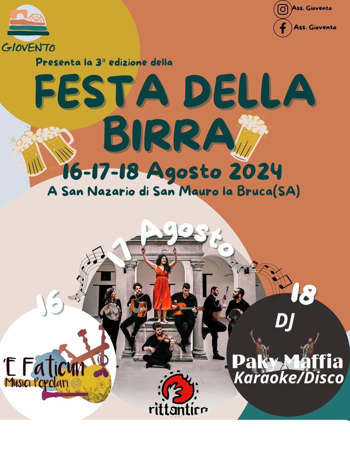San Nazario si prepara alla Festa della birra, ad agosto 3 giorni di musica e gastronomia