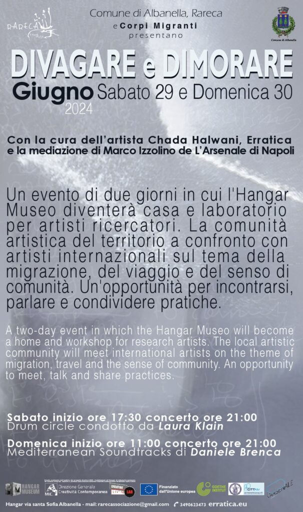 Albanella, un weekend dedicato all’evento “Divagare e dimorare”