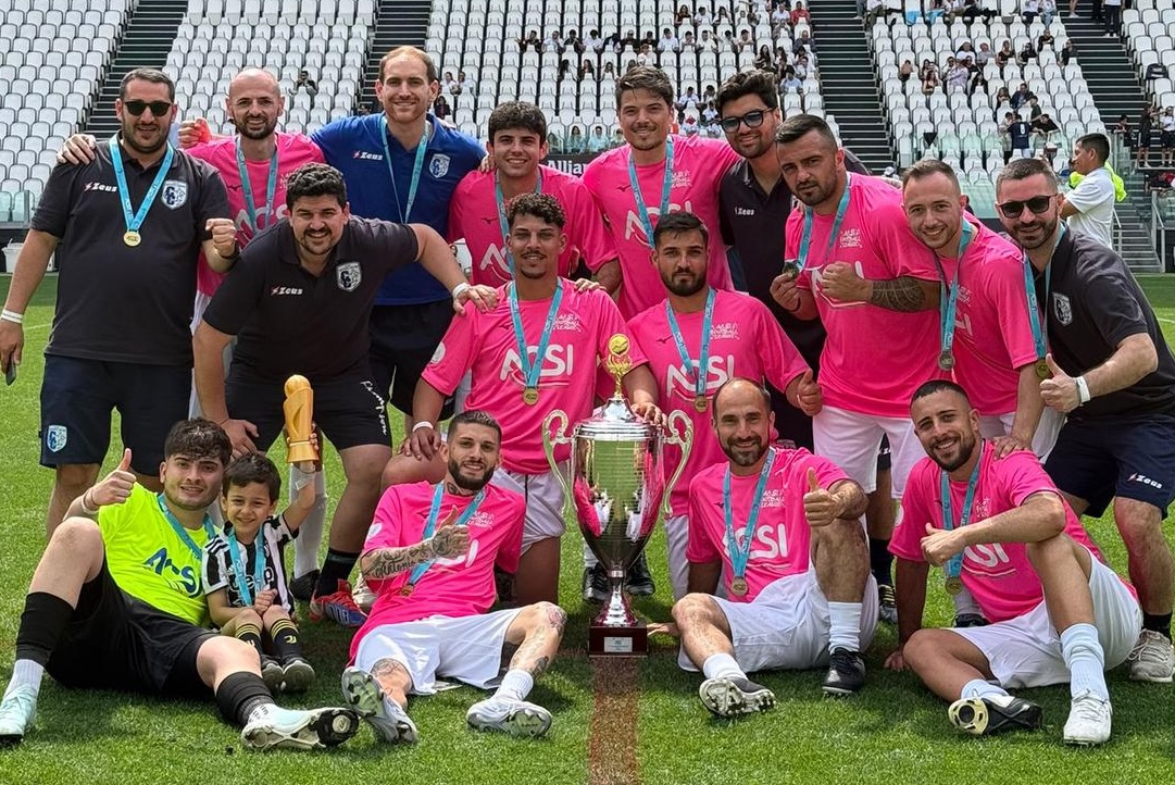 Impresa storica all’Allianz Stadium: l’Asd Cilento 18 è di nuovo campione d’Italia nella Gazzetta Football League