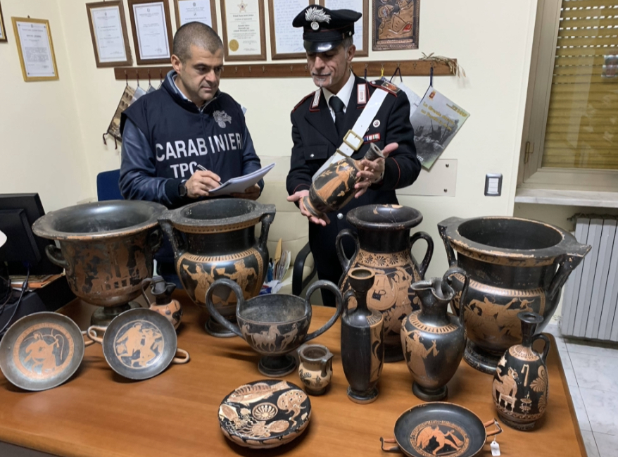 Campania, traffici d’arte: i carabinieri recuperano oltre 24mila beni culturali, anche nel Vallo di Diano