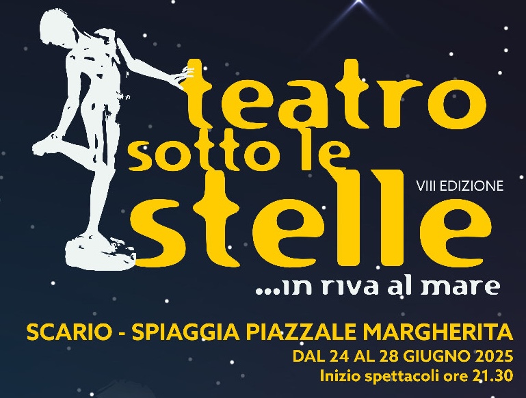 Scario, torna ‘Teatro sotto le stelle’: cinque serate di spettacoli dal 24 al 28 giugno